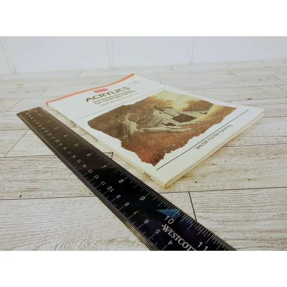 Acrylics Landscape Paint Book 1984 Walter Foster Instruction R Bradford‎ Johnson